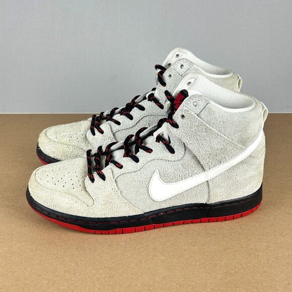 Nike Dunk Hi SB Pro Black Sheep Athletic Shoes Womens 7.5 Summit White Suede - Picture 1 of 11